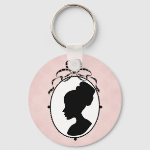 Victorian Style 60s Cameo Keychain