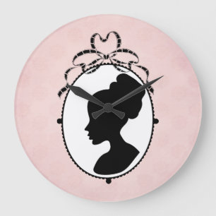 Victorian Style 60s Cameo Large Clock