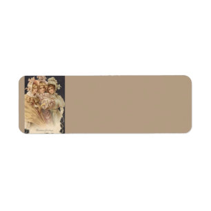 Victorian Style Christmas Return Address Labels
