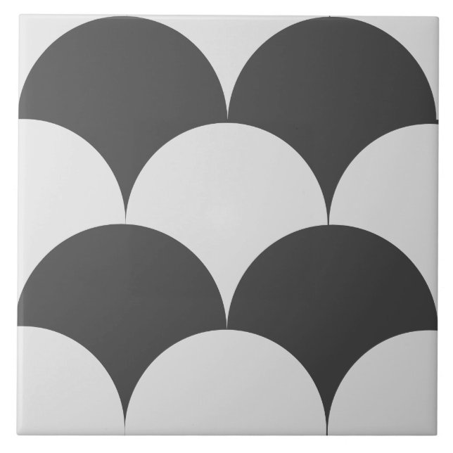 Victorian Style Circles Pattern Tile (Front)