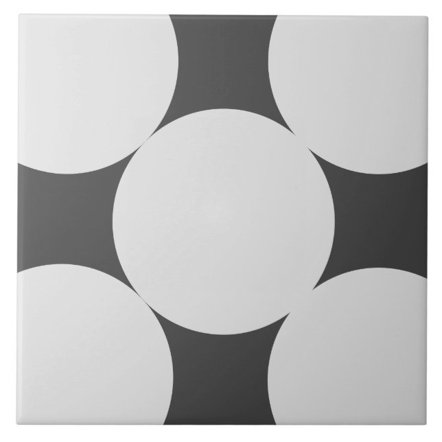 Victorian Style Circles Pattern Tile (Front)