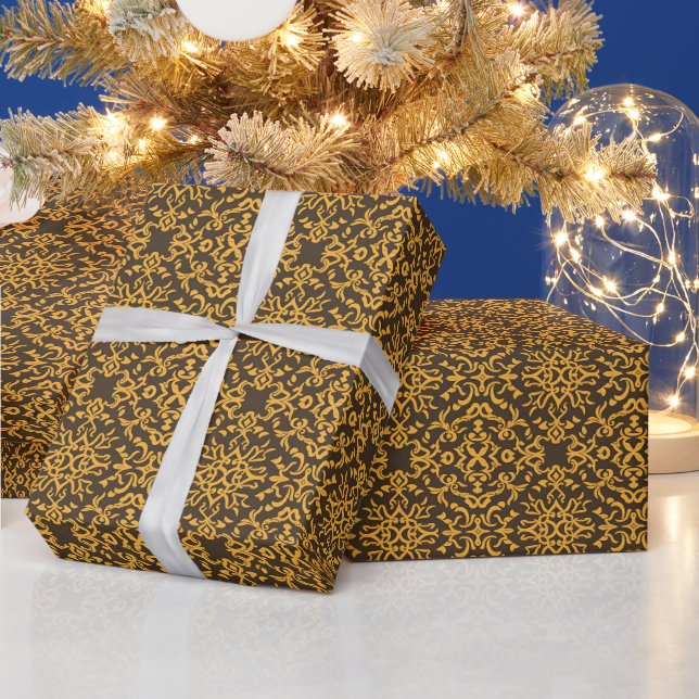 victorian style elegant look luxury  wrapping paper (Holidays)