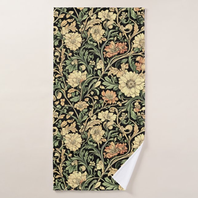 Victorian-style floral pattern  bath towel set (Bath Towel)