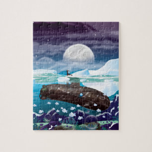 Victorian Submarine Arctic Adventure Jigsaw Puzzle