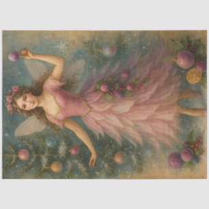 Victorian Sugar Plum Fairy Christmas Art – Pastel Tissue Paper