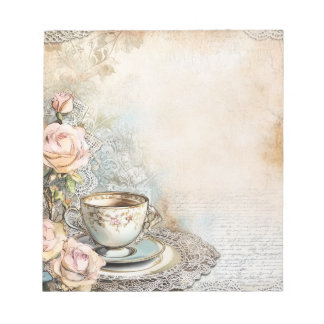 Victorian Tea Party notepad