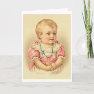 Victorian Toddler Greeting or Note Card