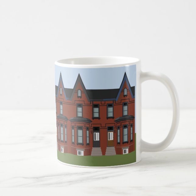 Victorian Townhouses Mug (Right)