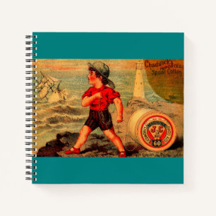 Victorian trade card Chadwick’s Spool Cotton Notebook