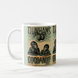 Victorian trade card: Dunham’s Cocoanut Coffee Mug