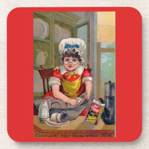 Victorian trade card for Ivorine soap Coaster