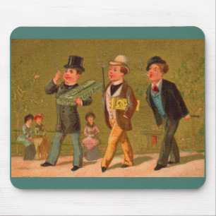 Victorian trade card Little Beauties cigarettes Mouse Pad