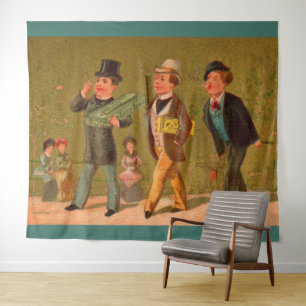 Victorian trade card Little Beauties cigarettes Tapestry