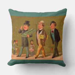 Victorian trade card Little Beauties cigarettes Throw Pillow