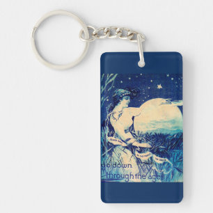 Victorian trade card Oliver Chilled Plow Keychain
