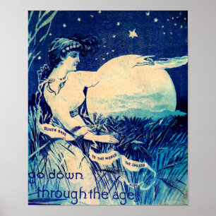 Victorian trade card Oliver Chilled Plow Poster