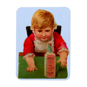Victorian trade card: Scott's Emulsion Castor Oil Magnet