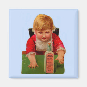 Victorian trade card: Scott's Emulsion Castor Oil Magnet