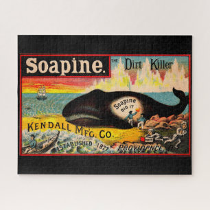 Victorian trade card Soapine the Dirt Killer Jigsaw Puzzle
