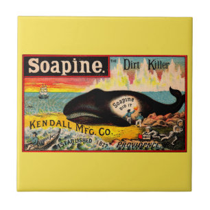 Victorian trade card Soapine the Dirt Killer Tile