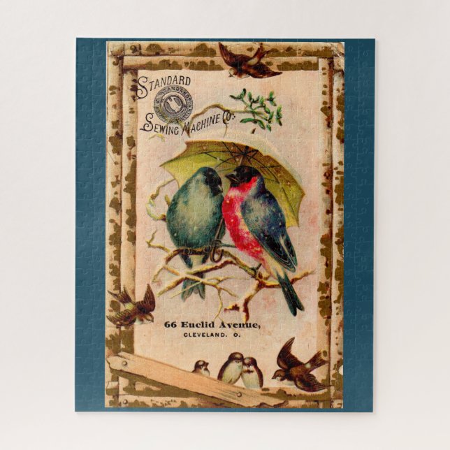 Victorian trade card Standard Sewing Machine Co. Jigsaw Puzzle (Vertical)