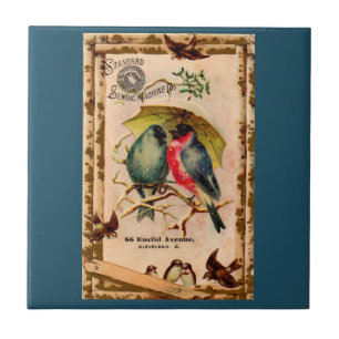 Victorian trade card Standard Sewing Machine Co. Tile