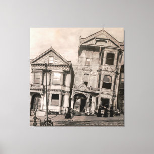 Victorian Tragedy - San Francisco 1906 Canvas Print