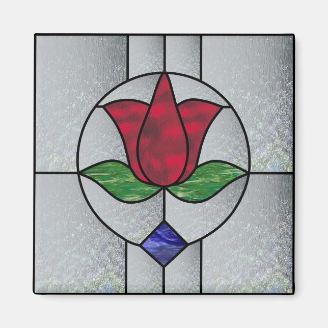 Victorian Tulip Magnet (Front)