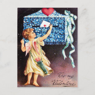 Victorian Valentine Holiday Postcard