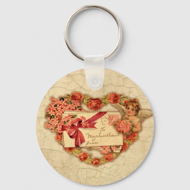 Victorian Valentine Keychain (Front)