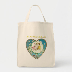 Victorian Valentine On the Angels of Angels Gifts Tote Bag