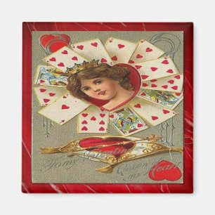 Victorian Valentine The Queen Of Hearts Magnet
