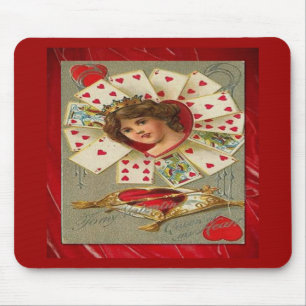 Victorian Valentine The Queen Of Hearts Mouse Pad