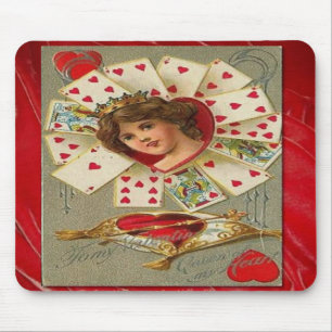 Victorian Valentine The Queen Of Hearts Mouse Pad