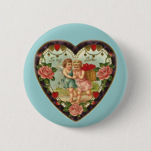 Victorian Valentine To My Love II 2 Inch Round Button