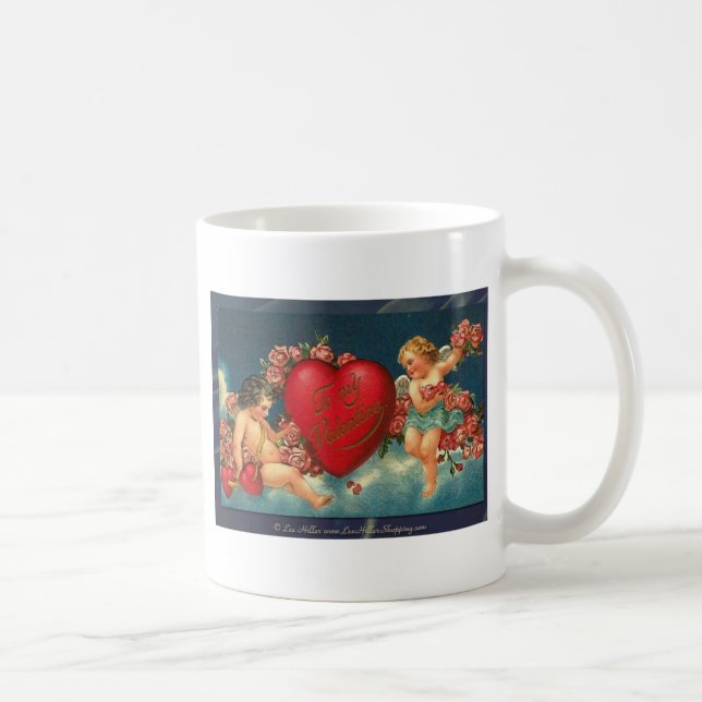 Victorian Valentine To My Valentine Coffee Mug (Right)