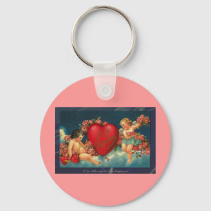 Victorian Valentine To My Valentine Keychain