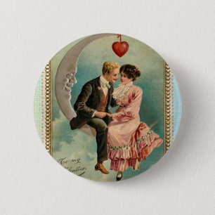 victorian valentines 2 inch round button