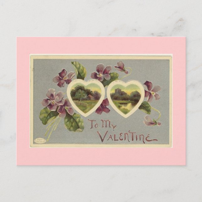 Victorian Valentine's Day Postcard (Front)