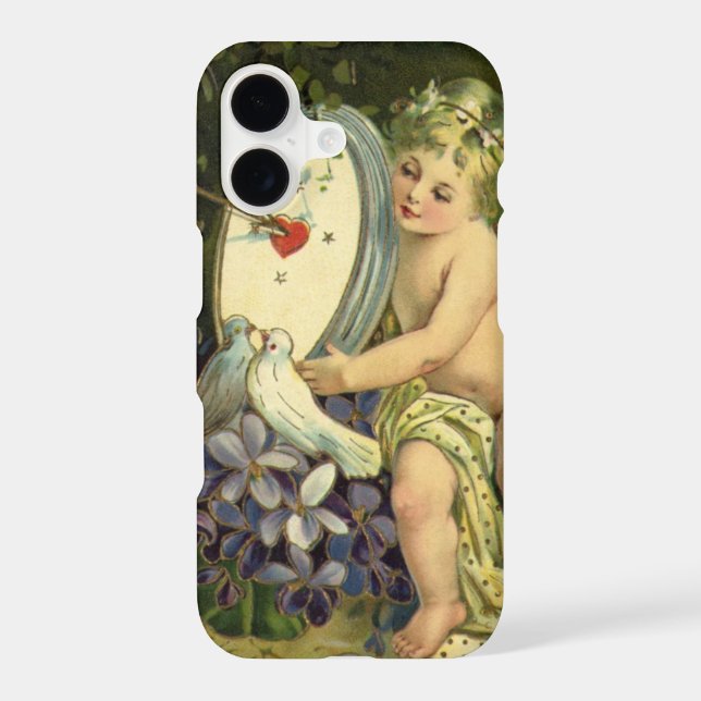 Victorian Valentines Day, Vintage Angel Love birds (Back)