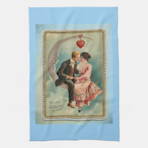 victorian valentines kitchen towel