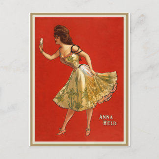 Victorian Vaudeville star Anna Held (1899) Postcard