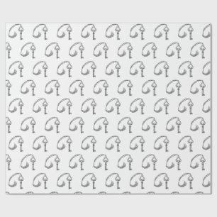 Victorian Victrola Key Wrapping Paper