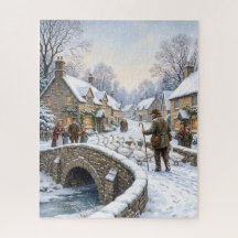 Victorian Village Geese Christmas