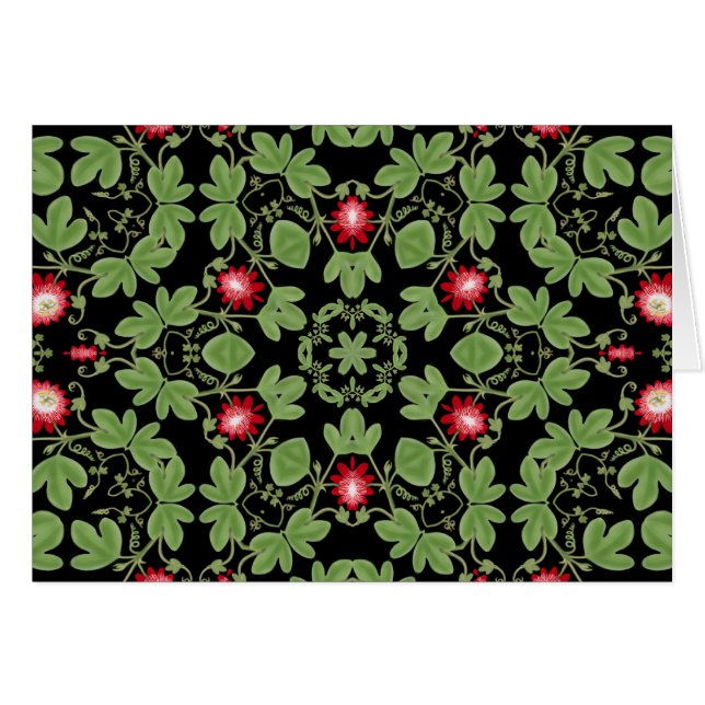 Victorian Vines Card (Front Horizontal)