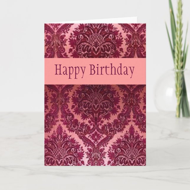 Victorian Vintage Birthday Card (Front)