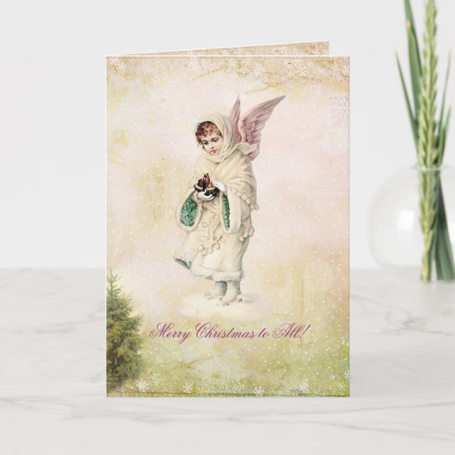 Victorian Vintage Christmas Card (Front)