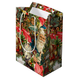 Victorian Vintage Christmas  Medium Gift Bag