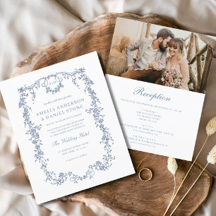 Victorian Vintage French Photo All In One Wedding Flyer