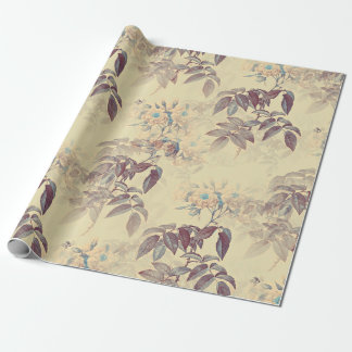 Victorian Vintage Garden Floral Pattern  Wrapping Paper